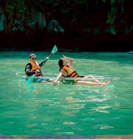 Clear kayak