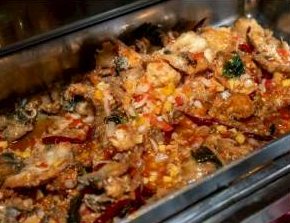 Three-flavoured deep-fried fish