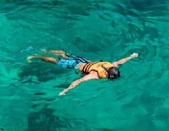 Snorkeling in clear water – Phi Phi & Bamboo Island day trip