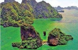 Phang Nga Bay from above