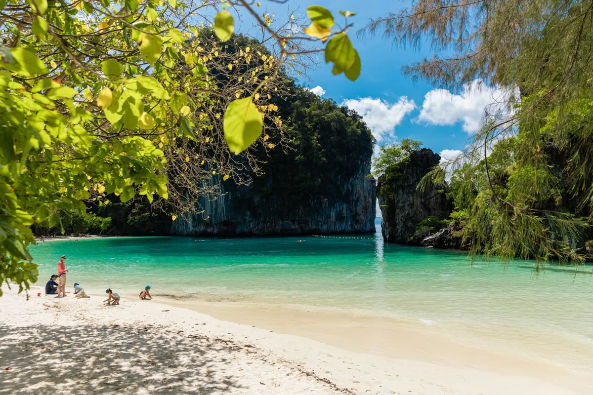 White sand beach at Hong Island, Krabi