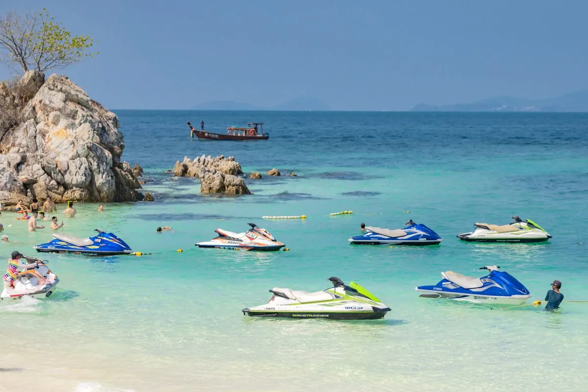 Jet skis at Khai Nok Island