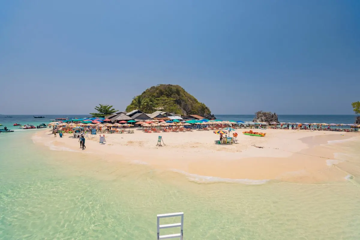 Khai Nok beach and its rocky hill