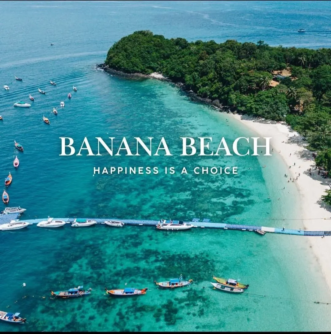 Banana Beach from above