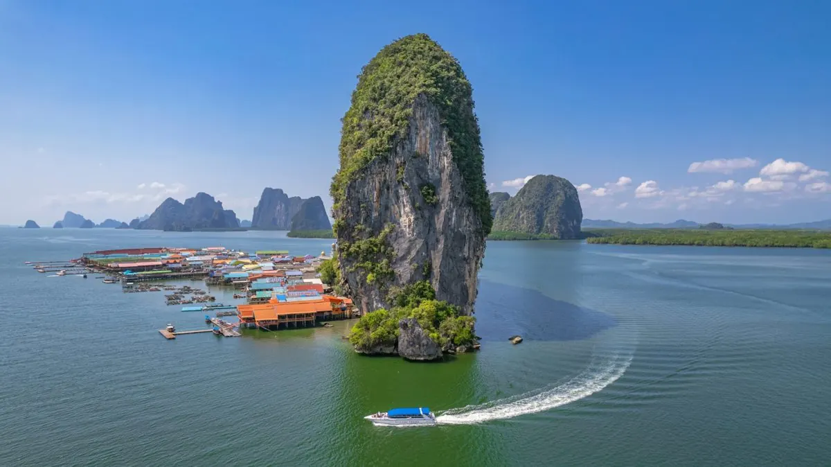 Koh Panyi village beside the rock