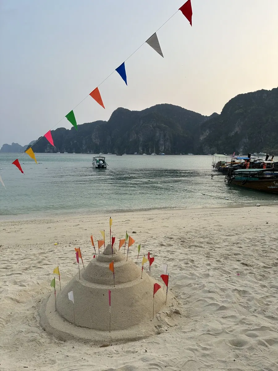 Sandcastle on the beach, Phi Phi Don