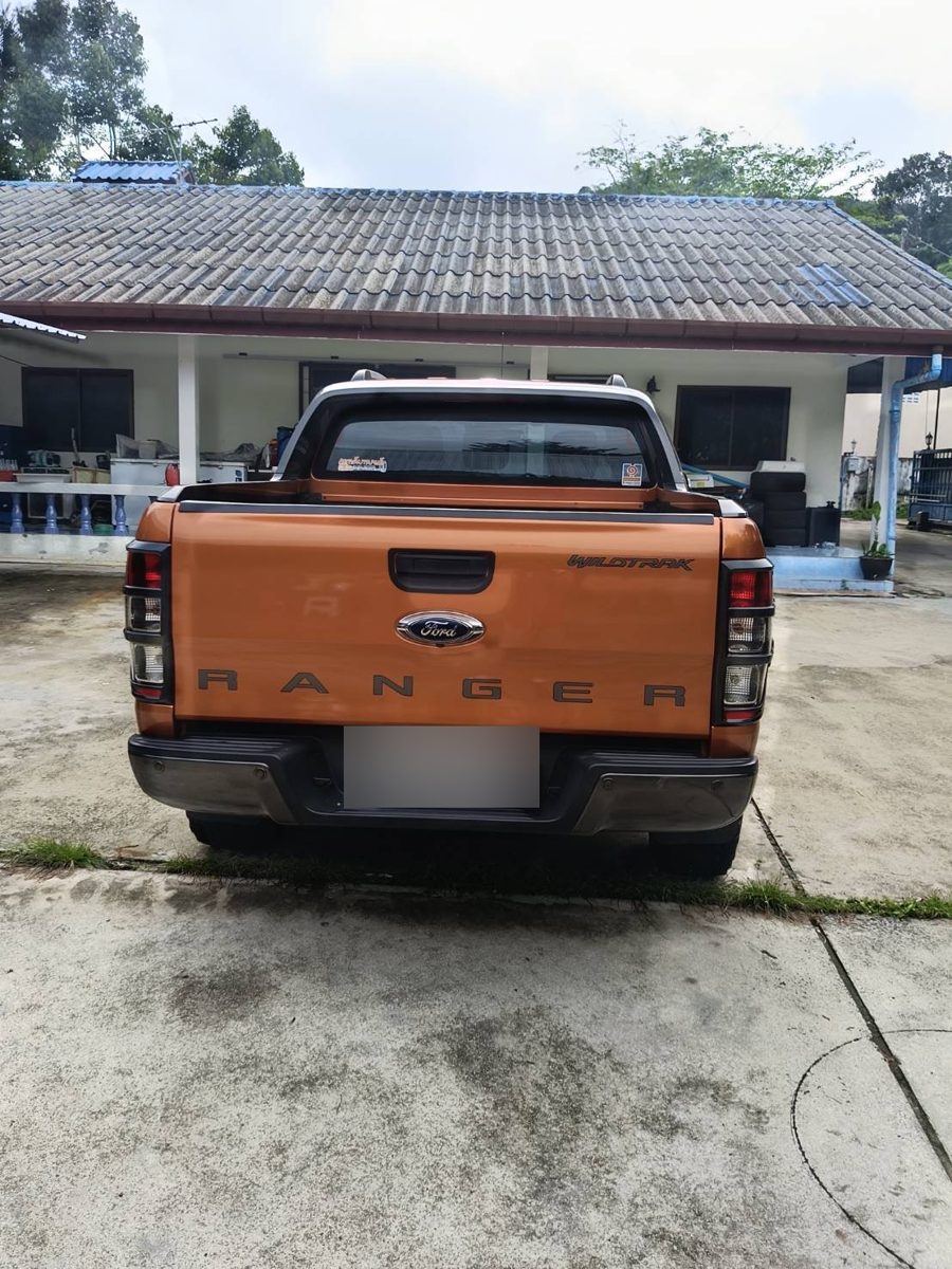 Ford Ranger Wildtrak, вид сзади